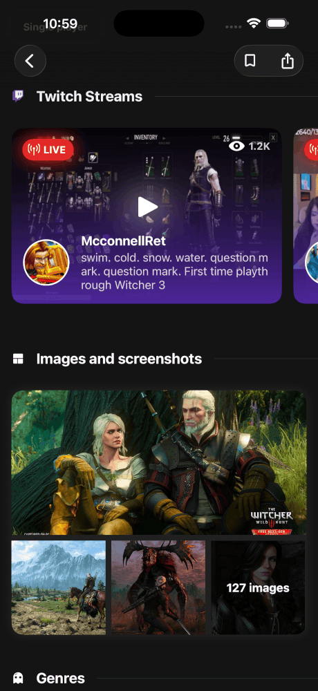 GGz live Twitch streams and screenshot gallery for a game